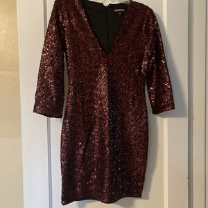 Express Sequin Bodycon Party Dress
